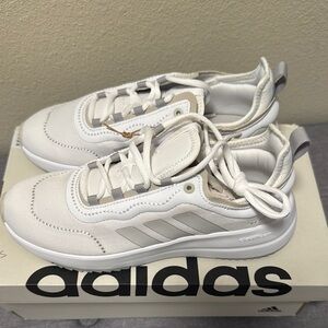Adidas Cream and White Casual Sneakers